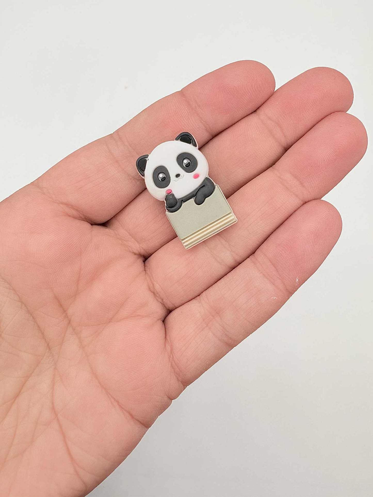 Panda In Box Shoe Charm