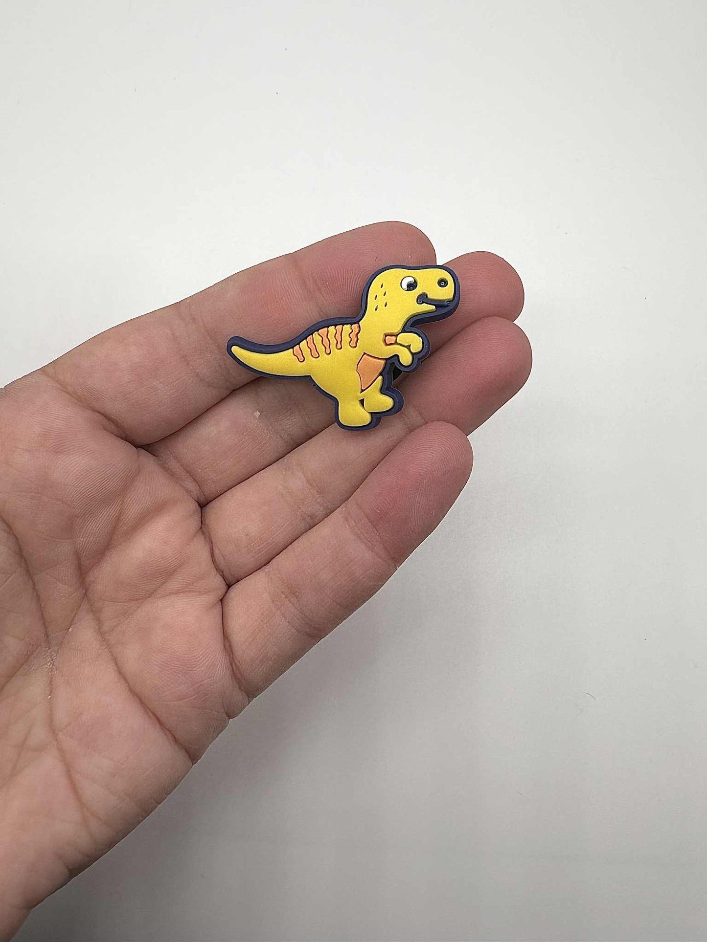 Yellow Dinosaur Shoe Charm