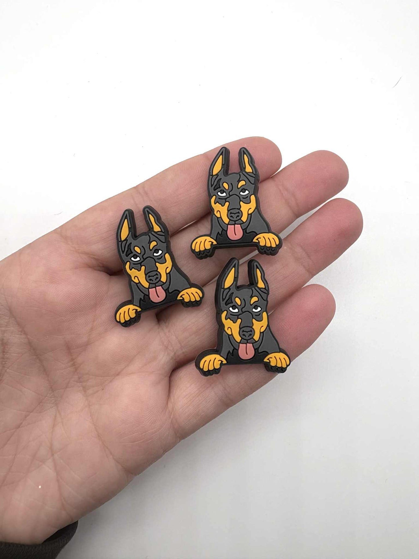 Dobermann Dog Shoe Charm