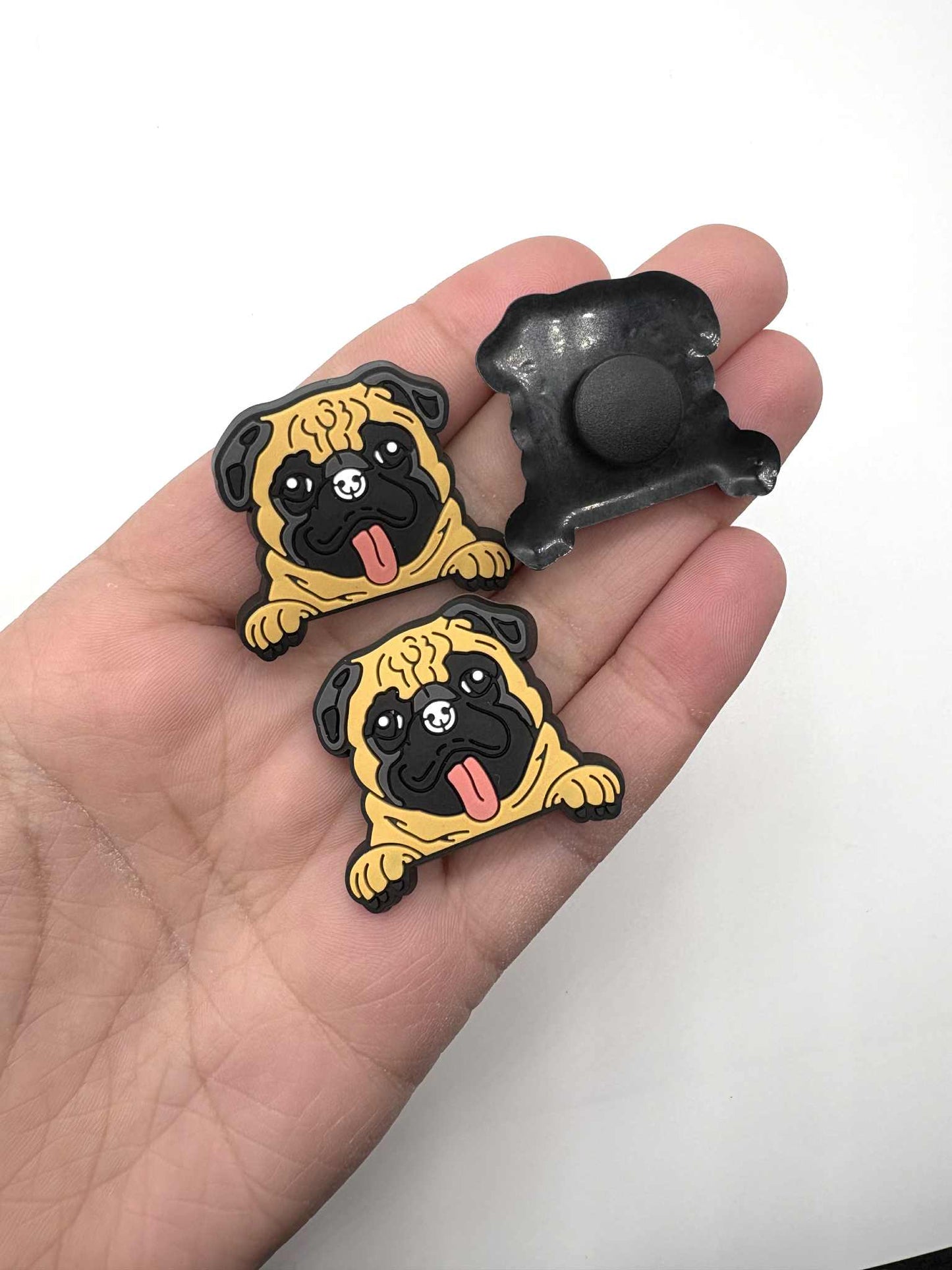 Pug Dog Shoe Charm