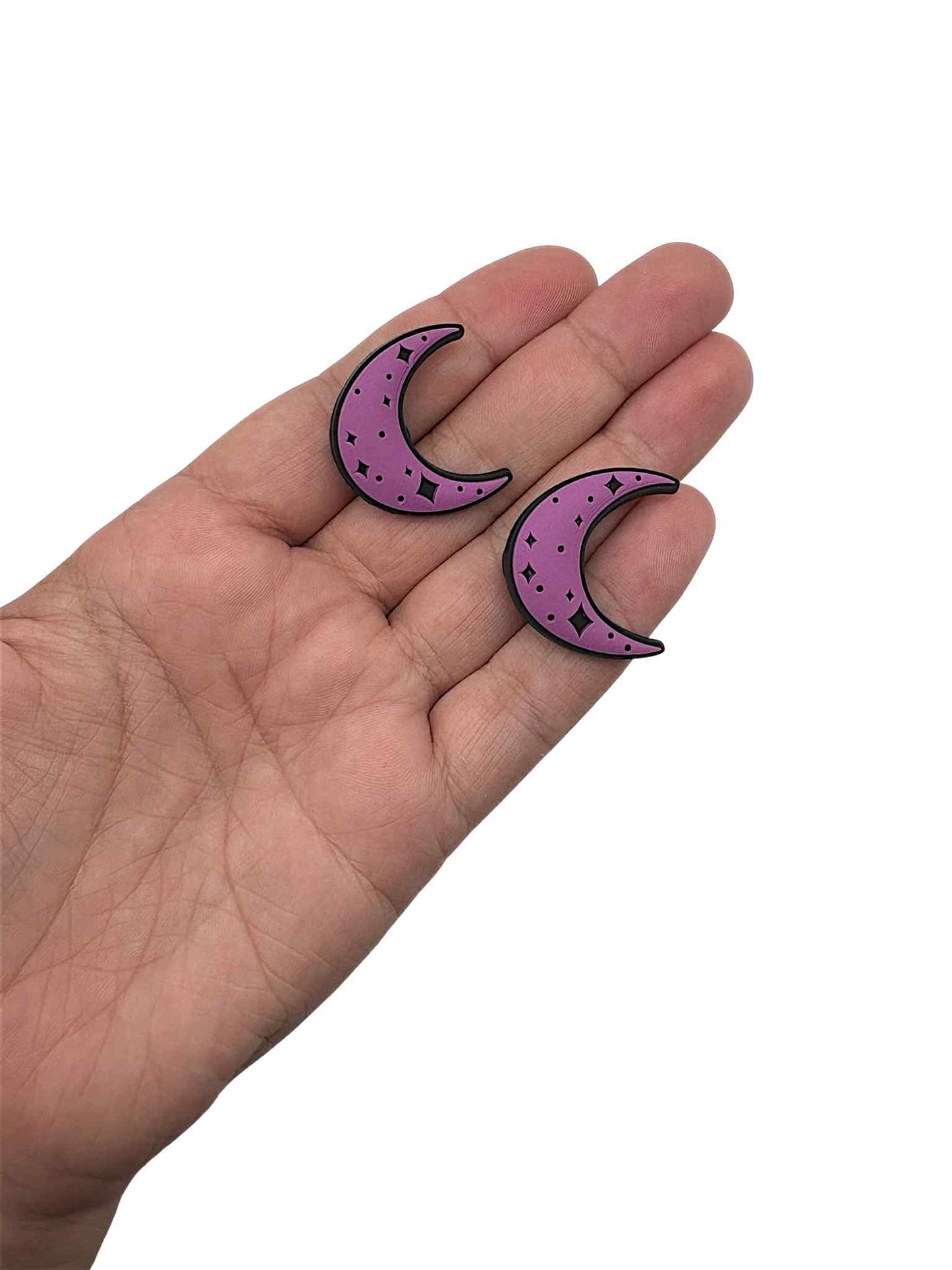 Purple Moon Shoe Charm