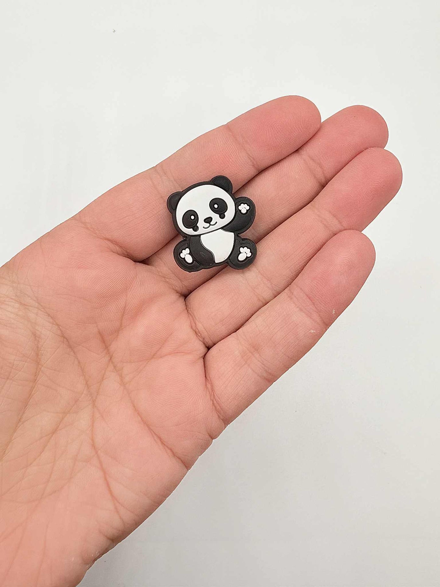 Panda Waving 2 Shoe Charm