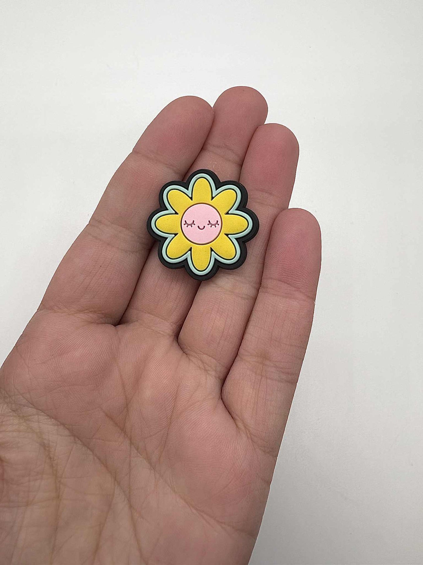 Smile Flower Shoe Charm
