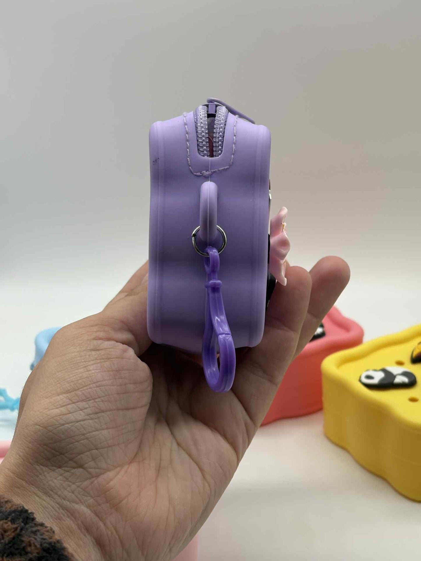 Silicone Charm-able Coin Bags (Square)