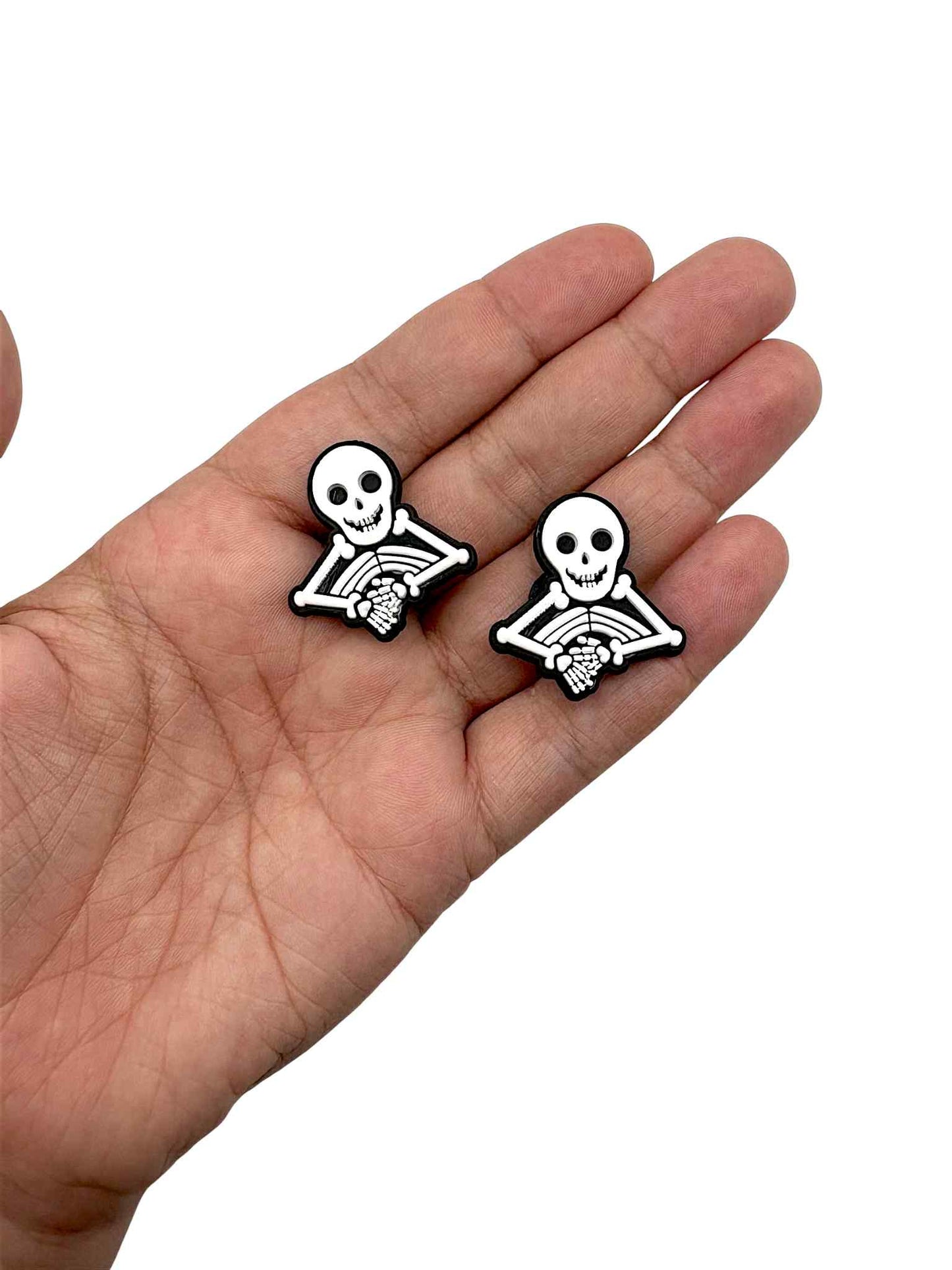 Smiling Skeleton Shoe Charm