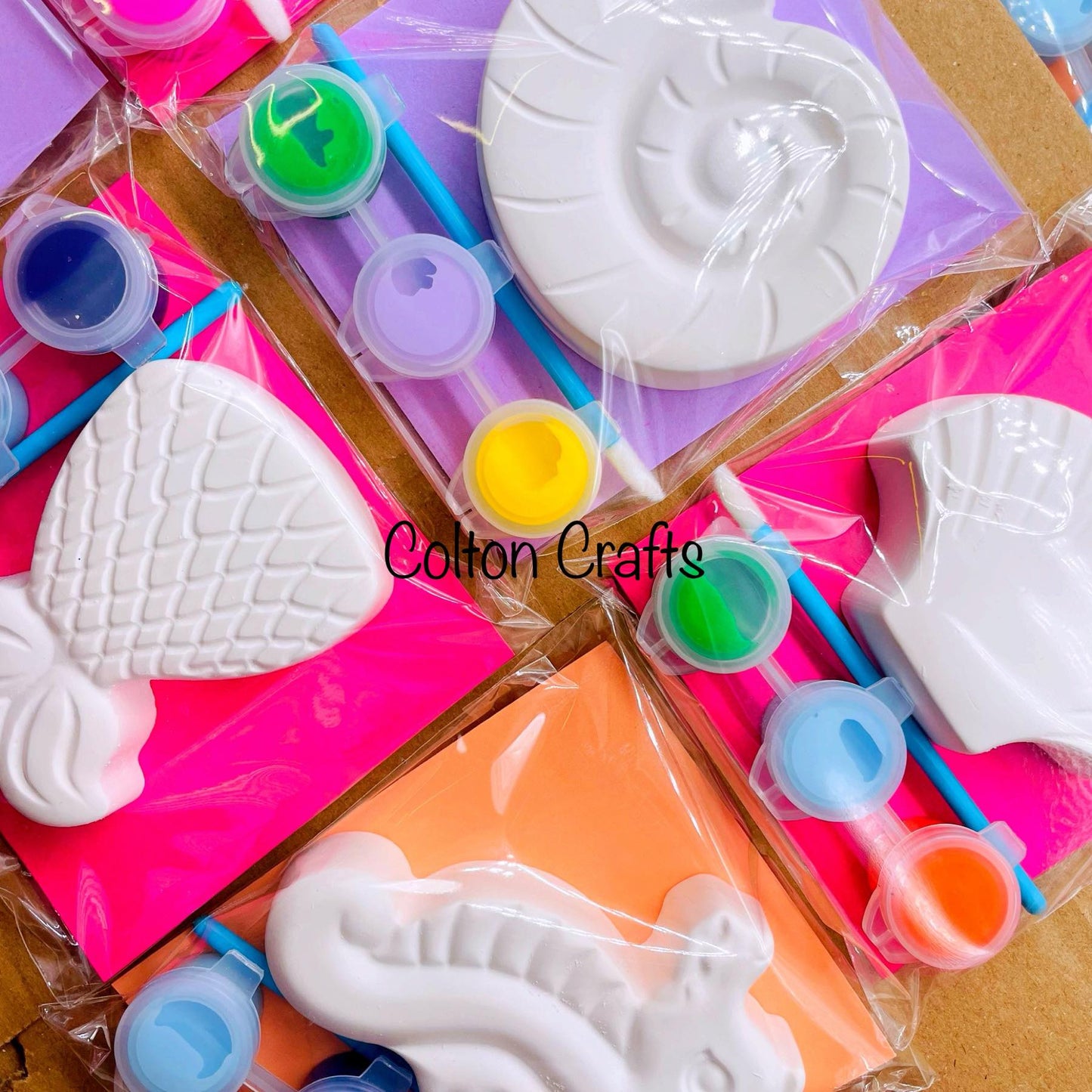 Large Under the Sea Party Bags with 3 paints each=