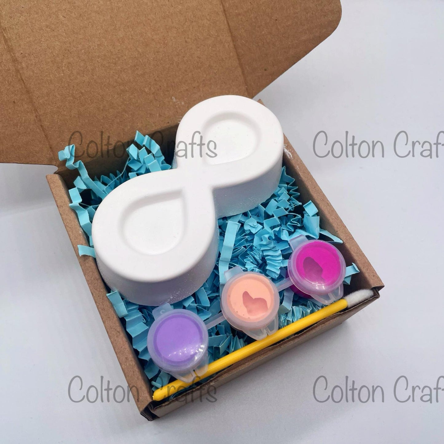Infinity Symbol Paint Craft Box with 3 paints