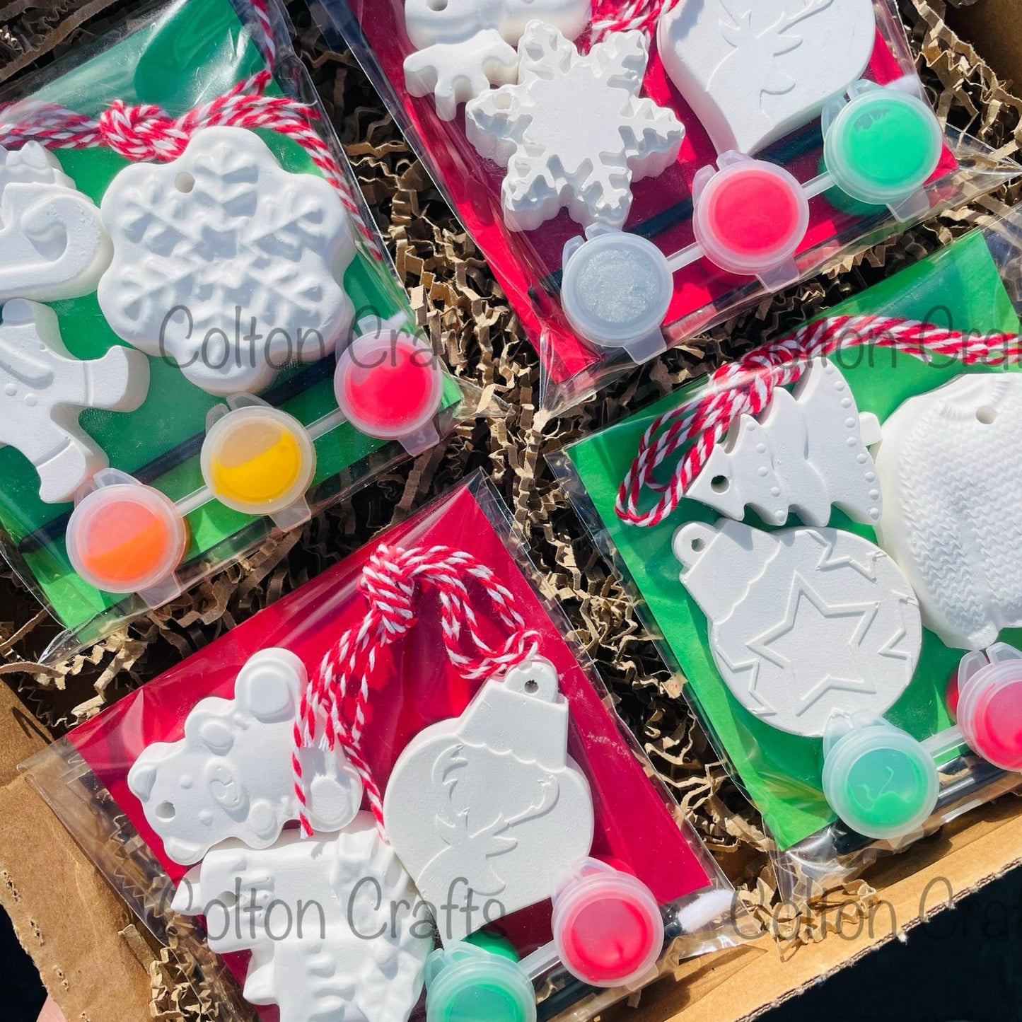 3 Random Christmas Shapes ~ Filler for Stockings | Hanging Decorations