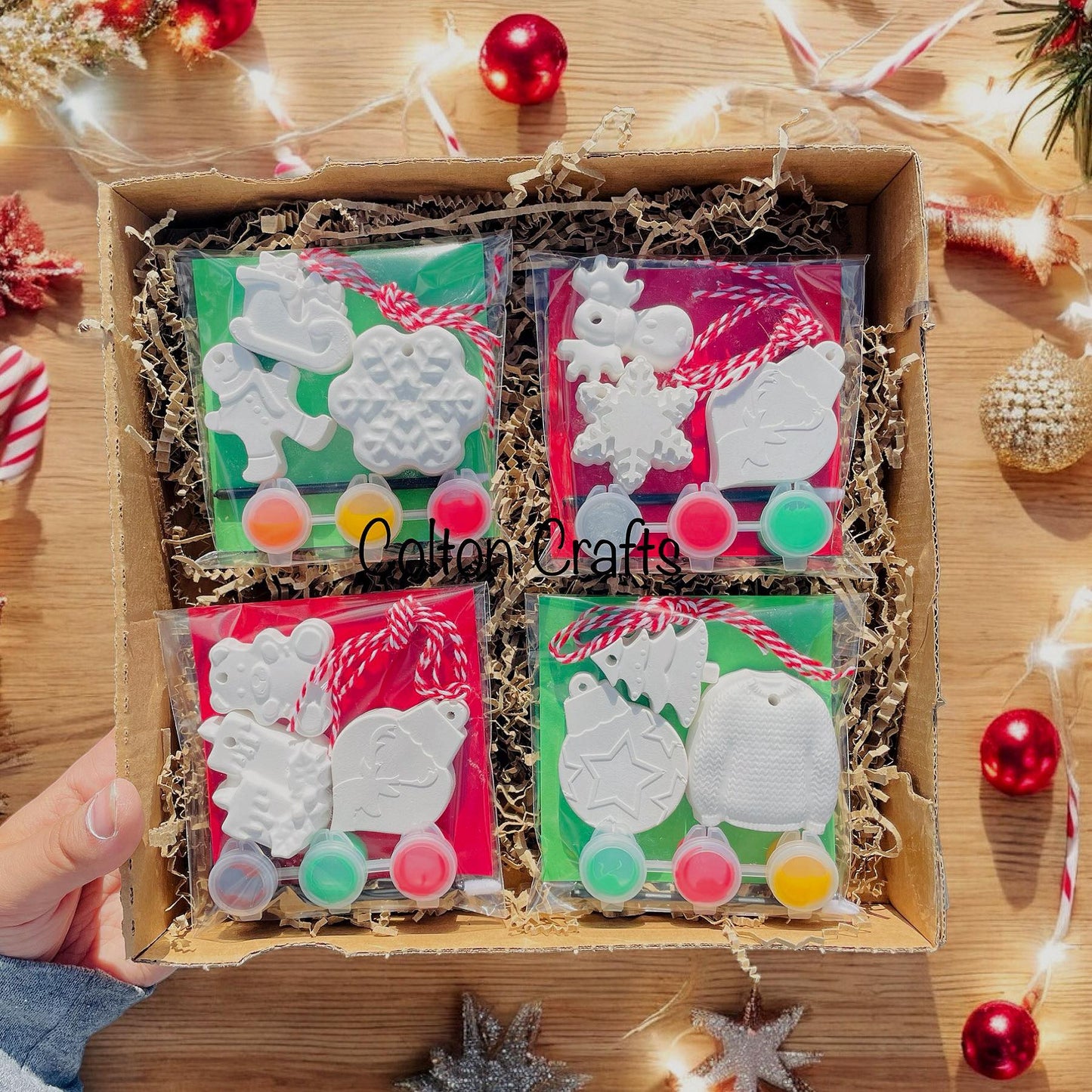 3 Random Christmas Shapes ~ Filler for Stockings | Hanging Decorations