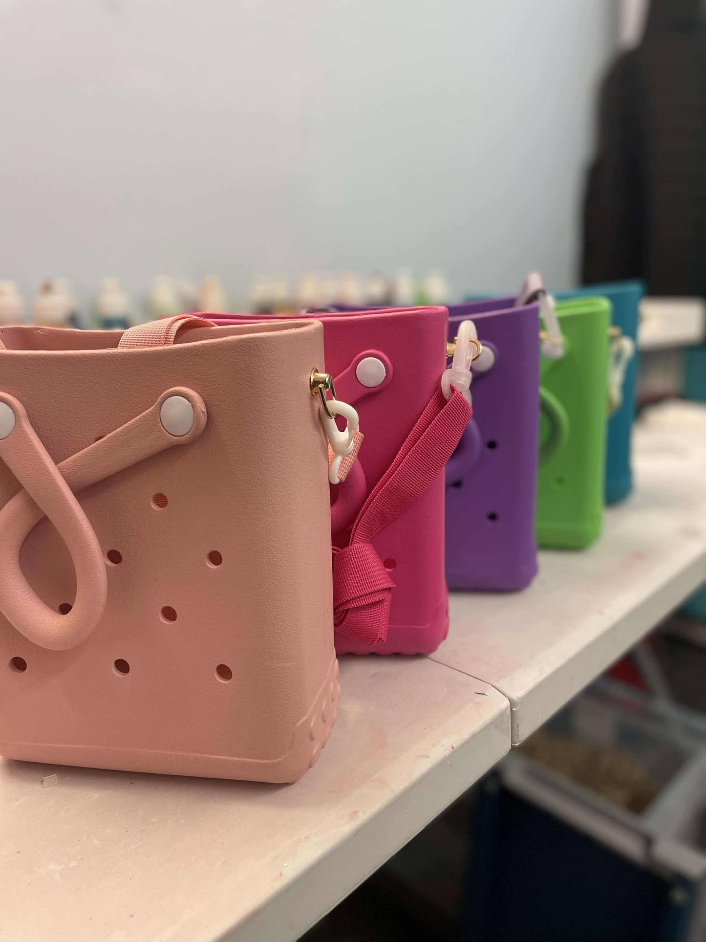 Smaller Bag with Shoulder Detachable Shoulder Strap ~ Croc This Way ~ Waterproof ~ Silicone Bags