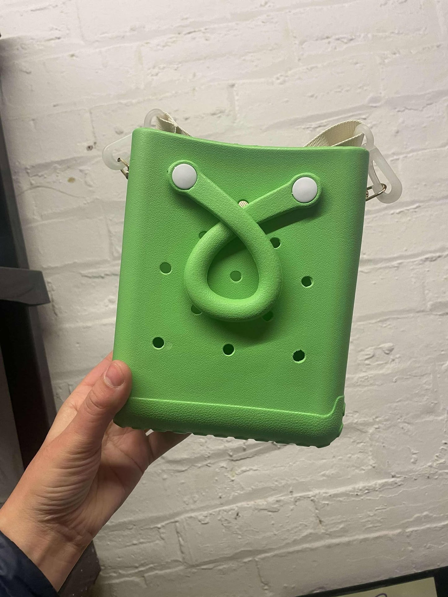 Smaller Bag with Shoulder Detachable Shoulder Strap ~ Croc This Way ~ Waterproof ~ Silicone Bags