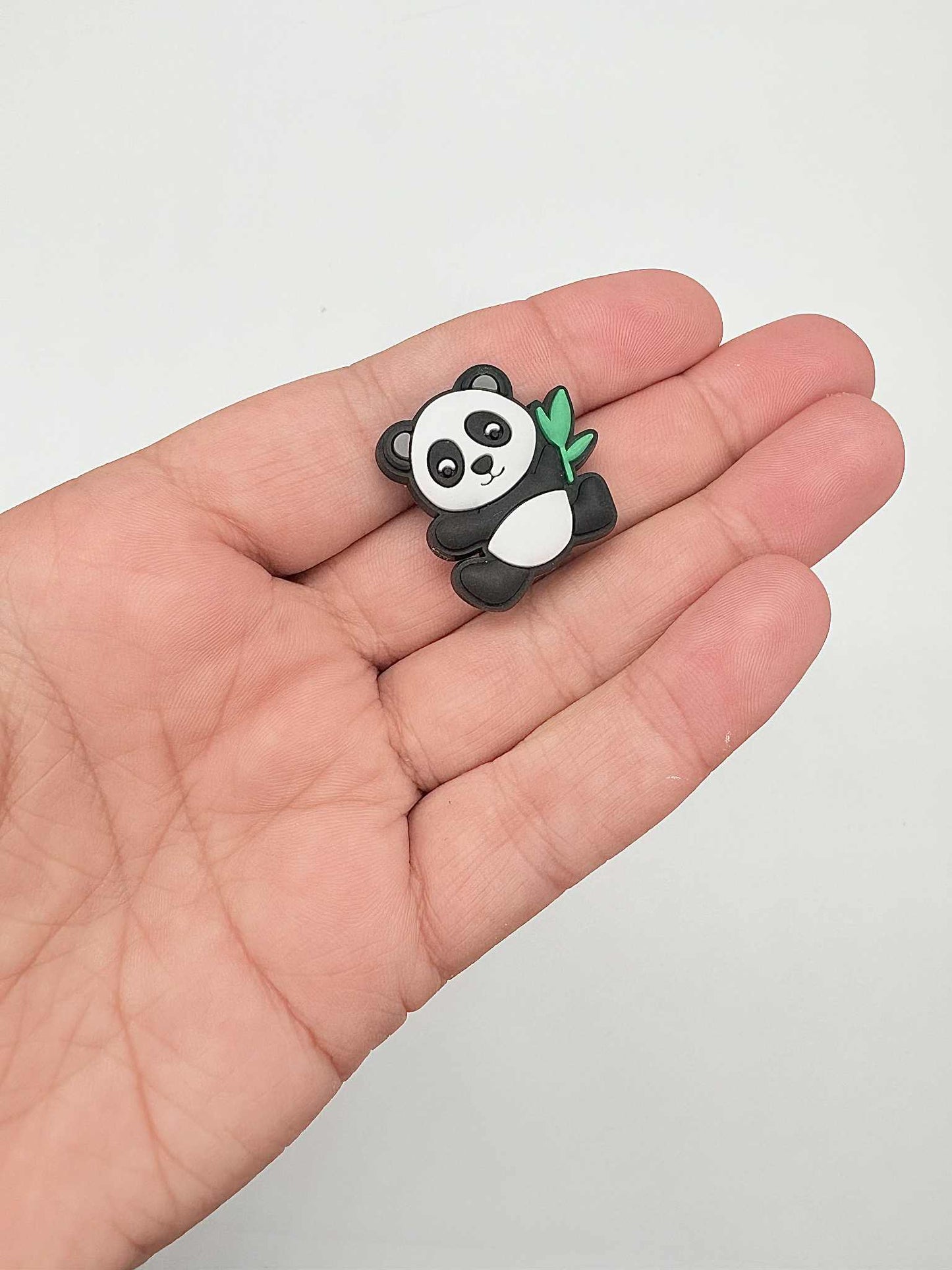 Panda With Bamboo Shoe Charm