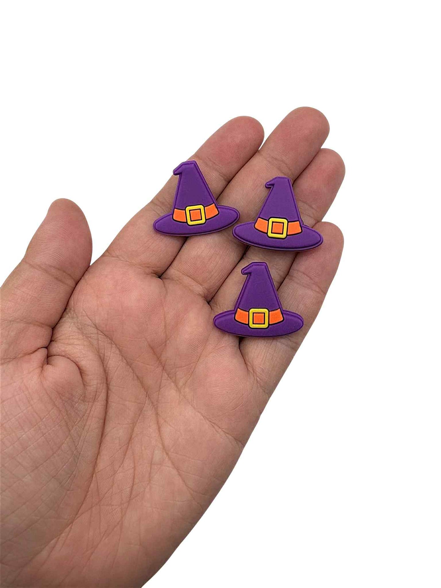 Purple Witch Hat Shoe Charm