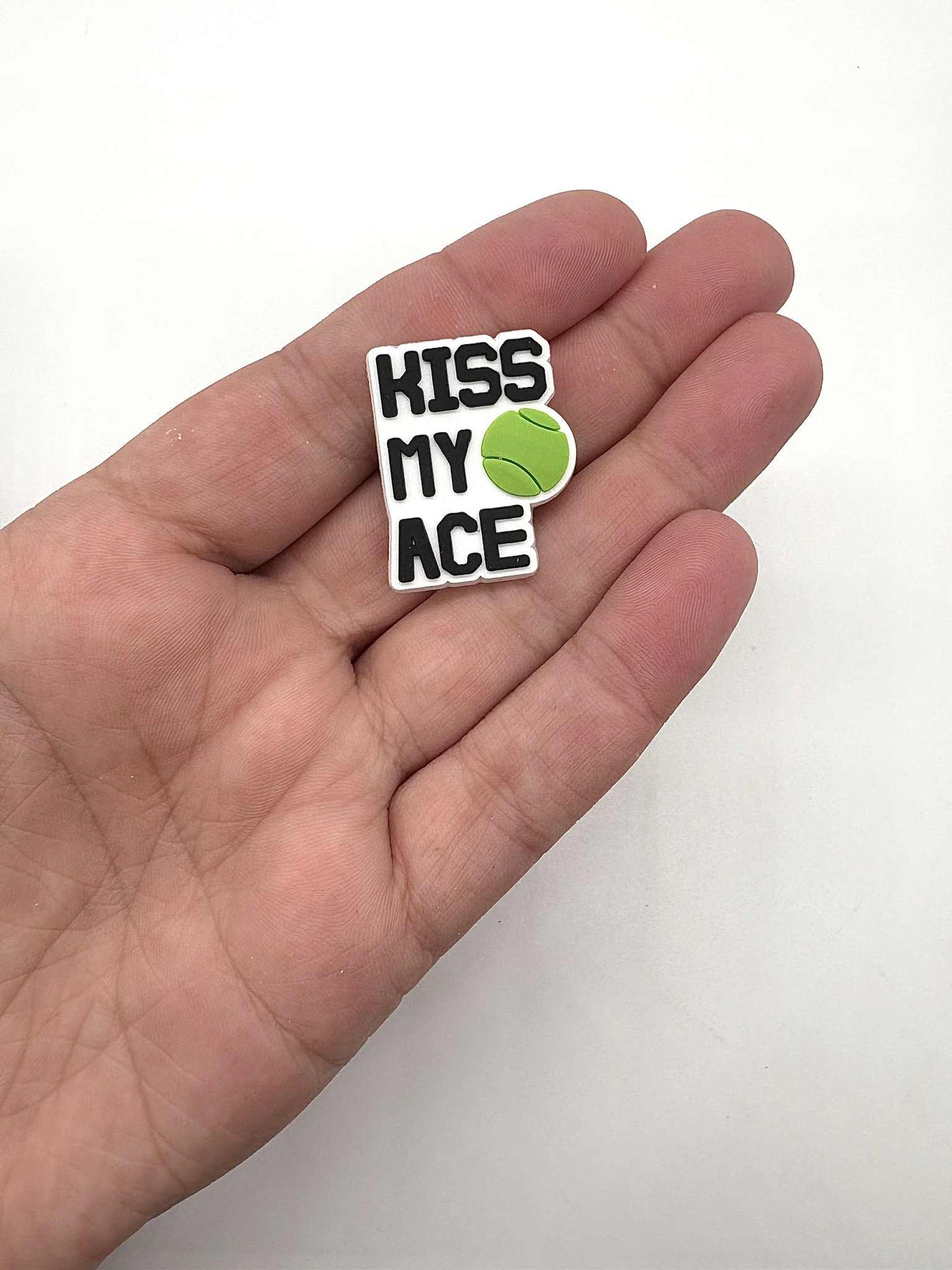 Tennis Kiss My Ace Shoe Charm