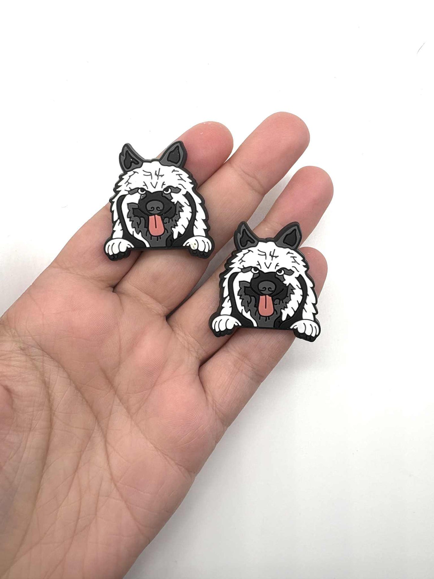 Keeshona Dog Shoe Charm