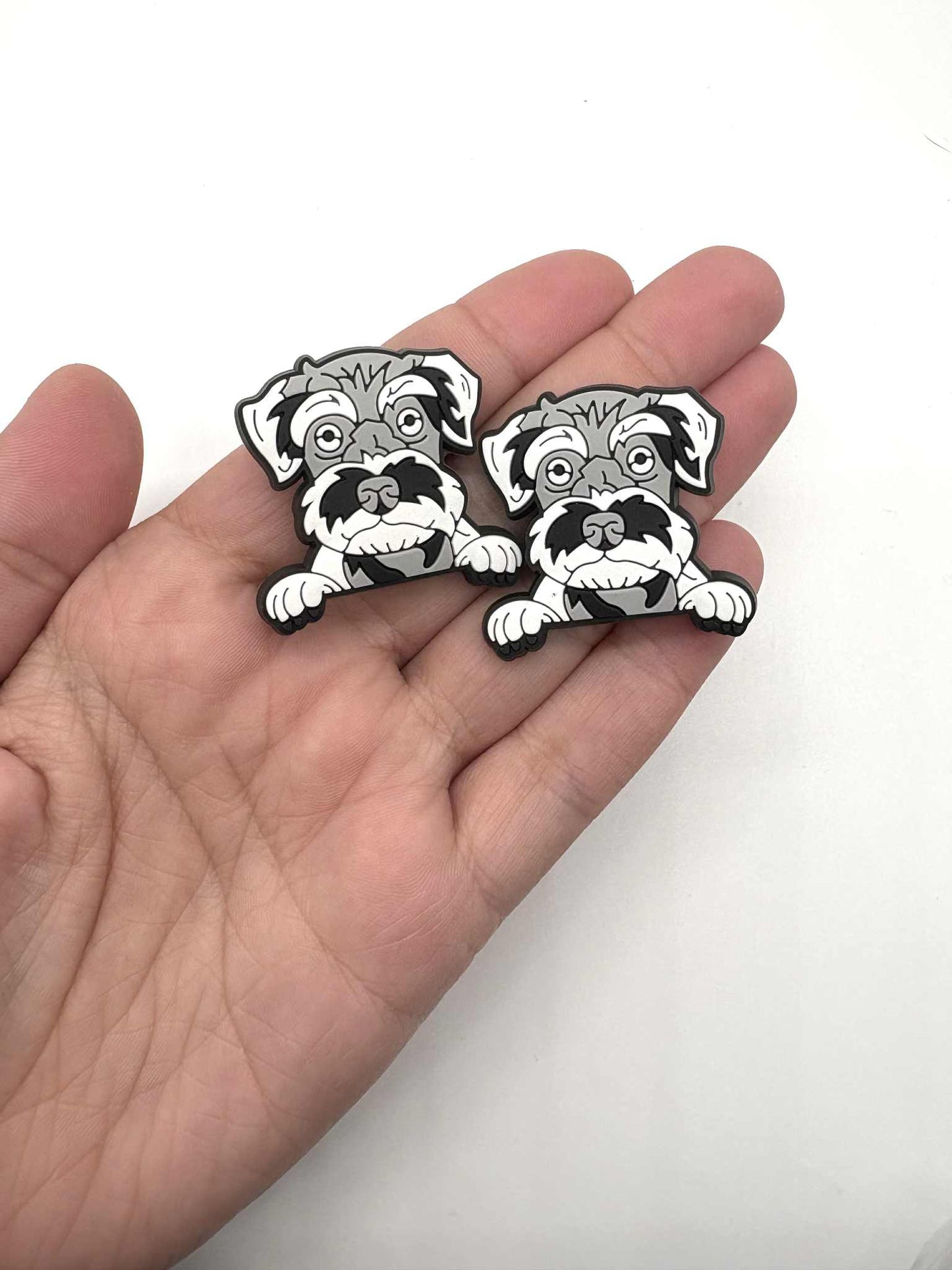 Schnauzer Dog Shoe Charm