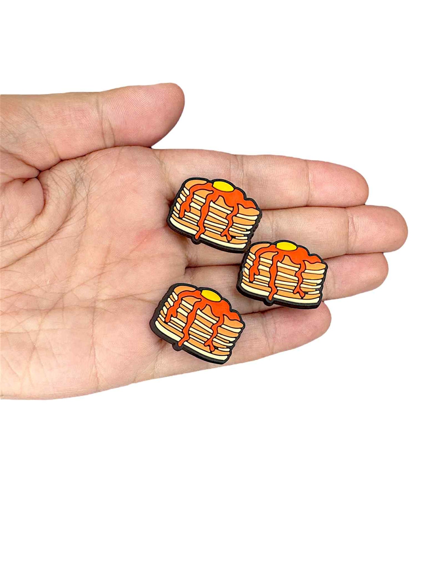 Pancake and Syrup Shoe Charm
