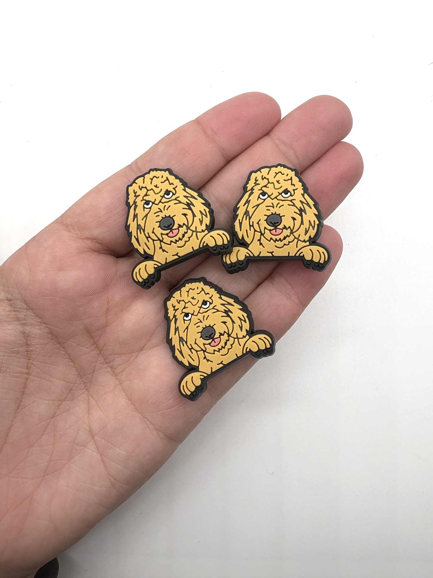 Goldendoodle Dog Shoe Charm