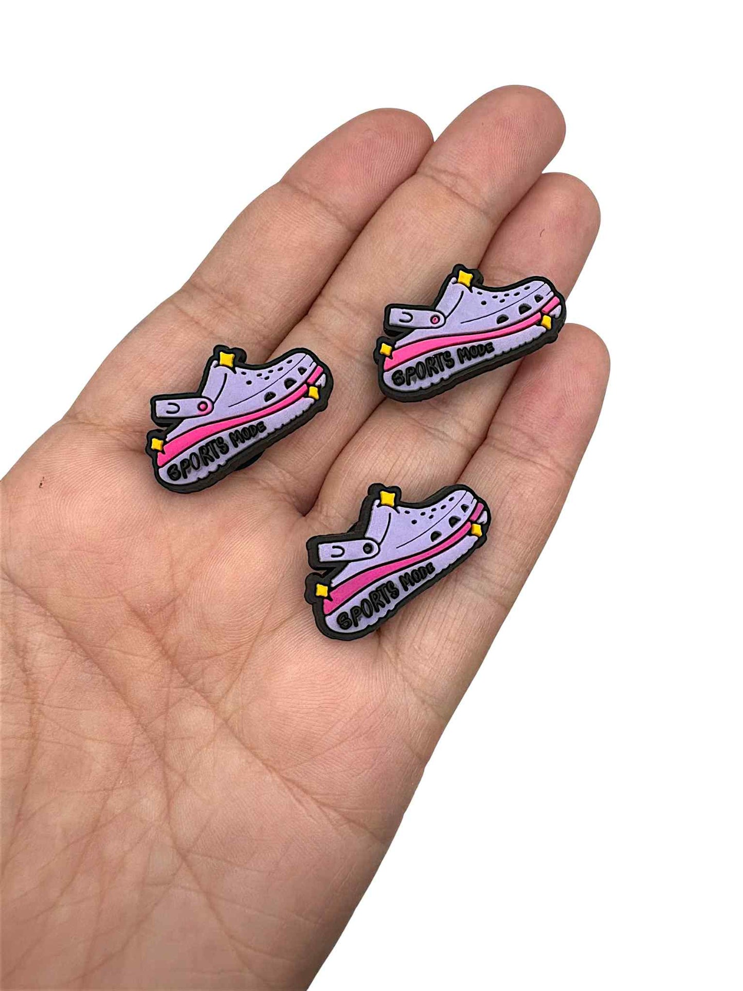 Purple Croc Sports Mode Shoe Charm