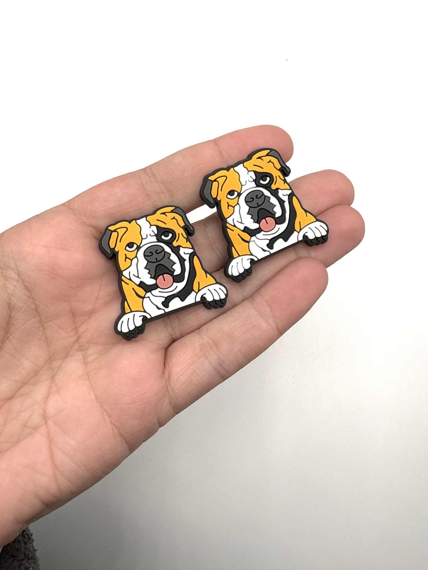 Continental Bulldog Dog Shoe Charm