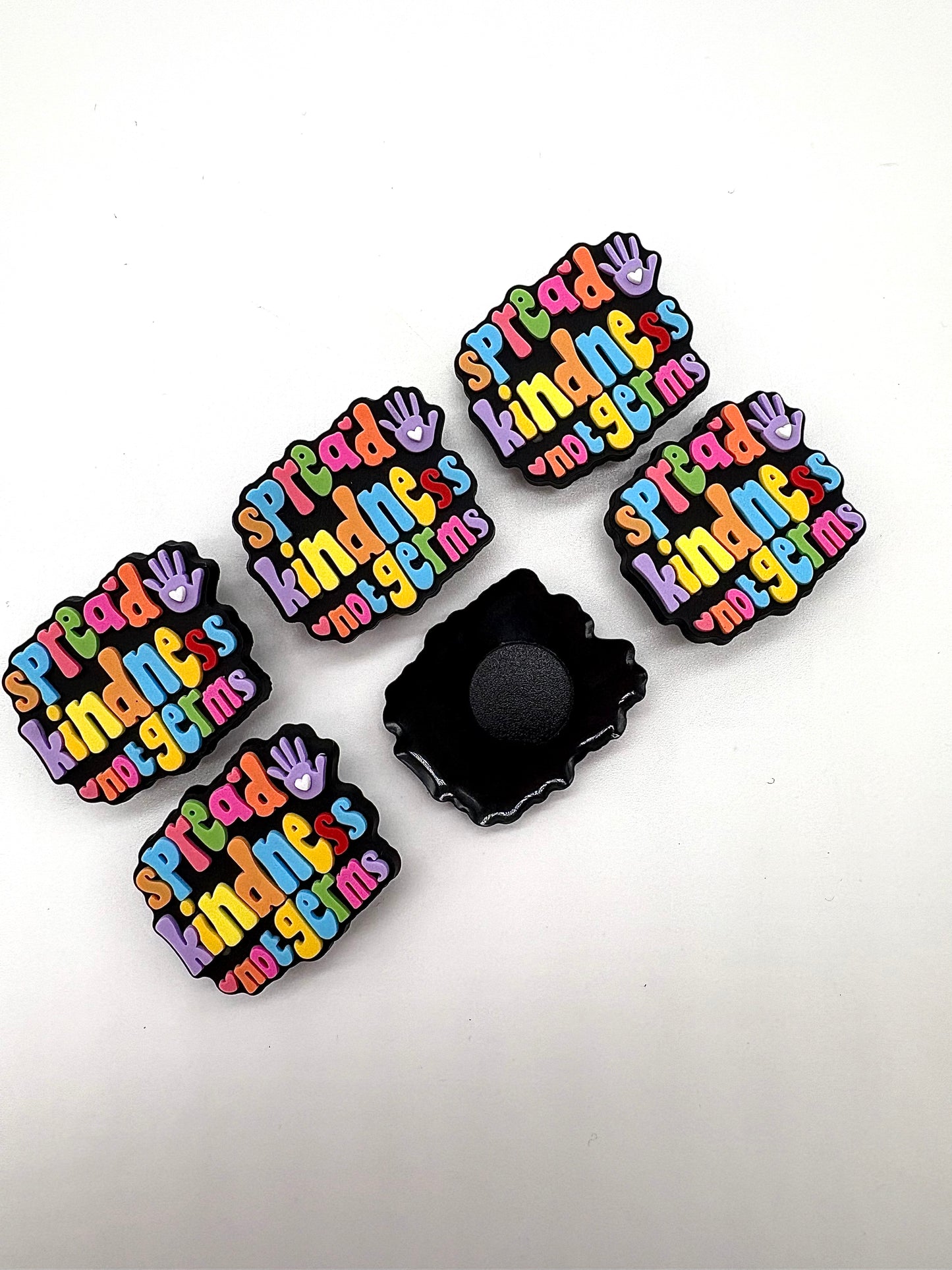 Spread Kindness Not Germs Shoe Charm