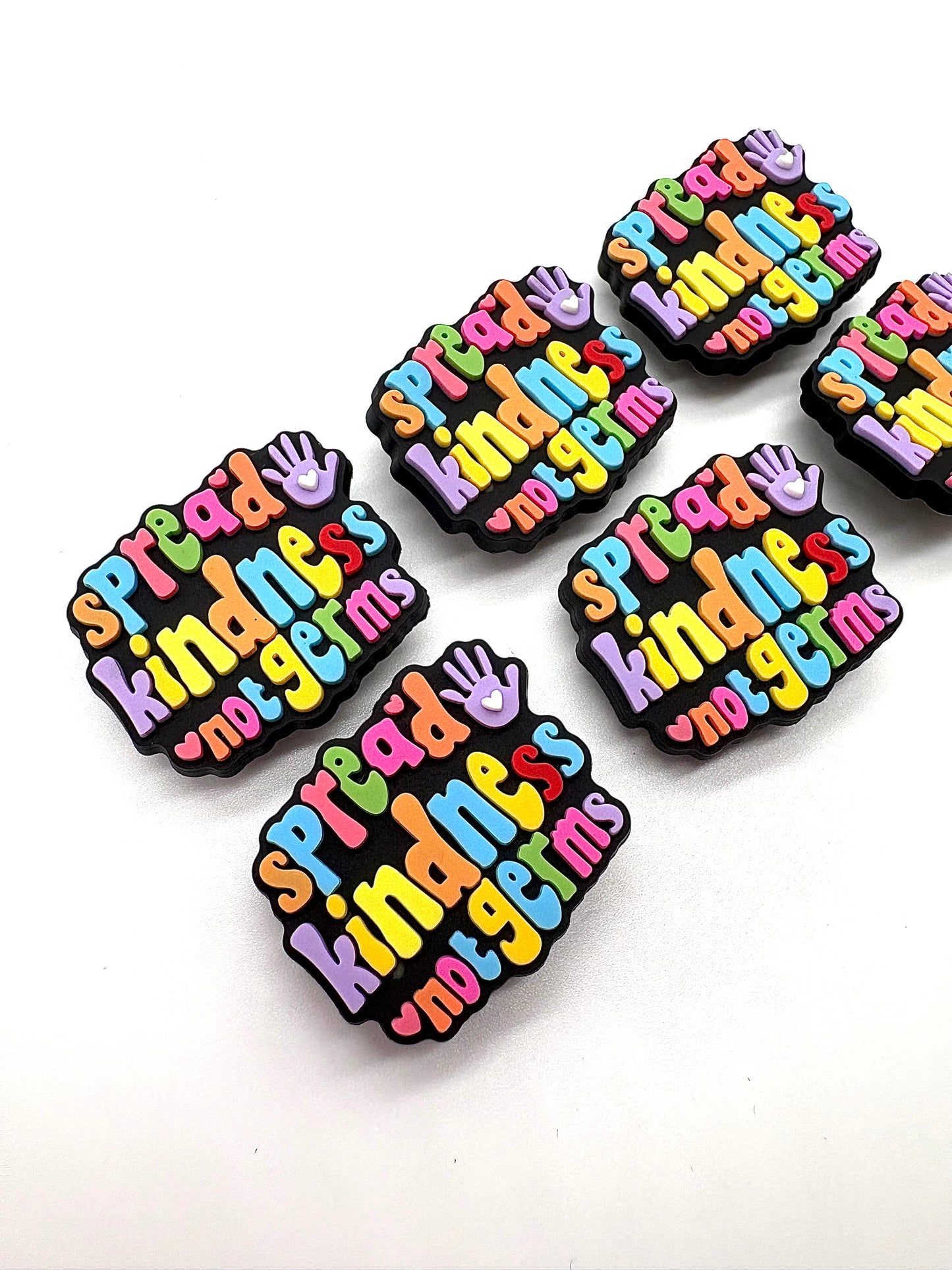 Spread Kindness Not Germs Shoe Charm