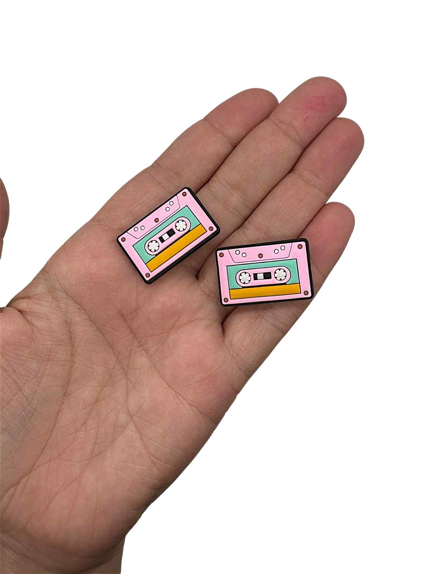 Tape Cassette Shoe Charm