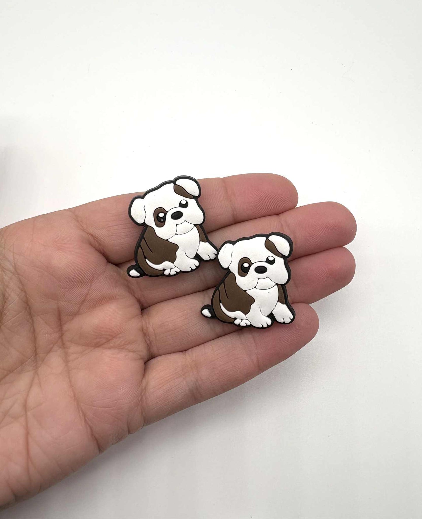 English Bulldog Pup Dog Shoe Charm