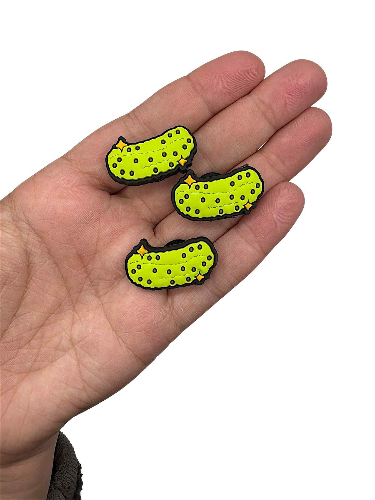 Sparkly Pickle/ Gherkin Shoe Charm