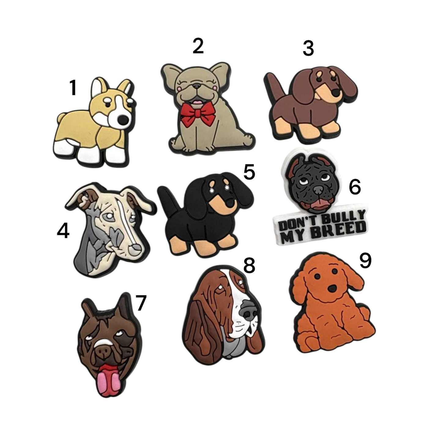 Random Dog Shoe Charms