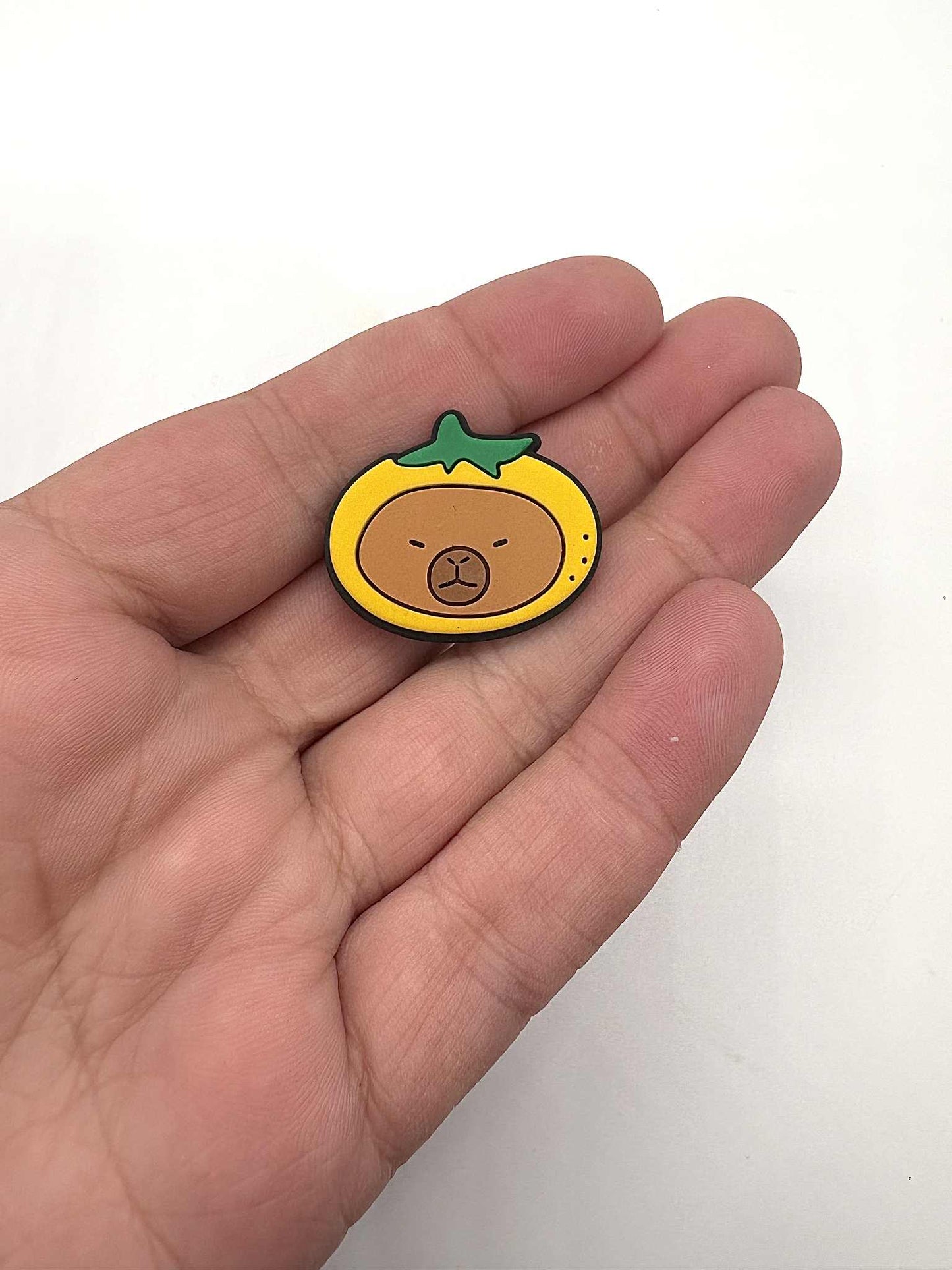 Capybara Lemon Shoe Charm