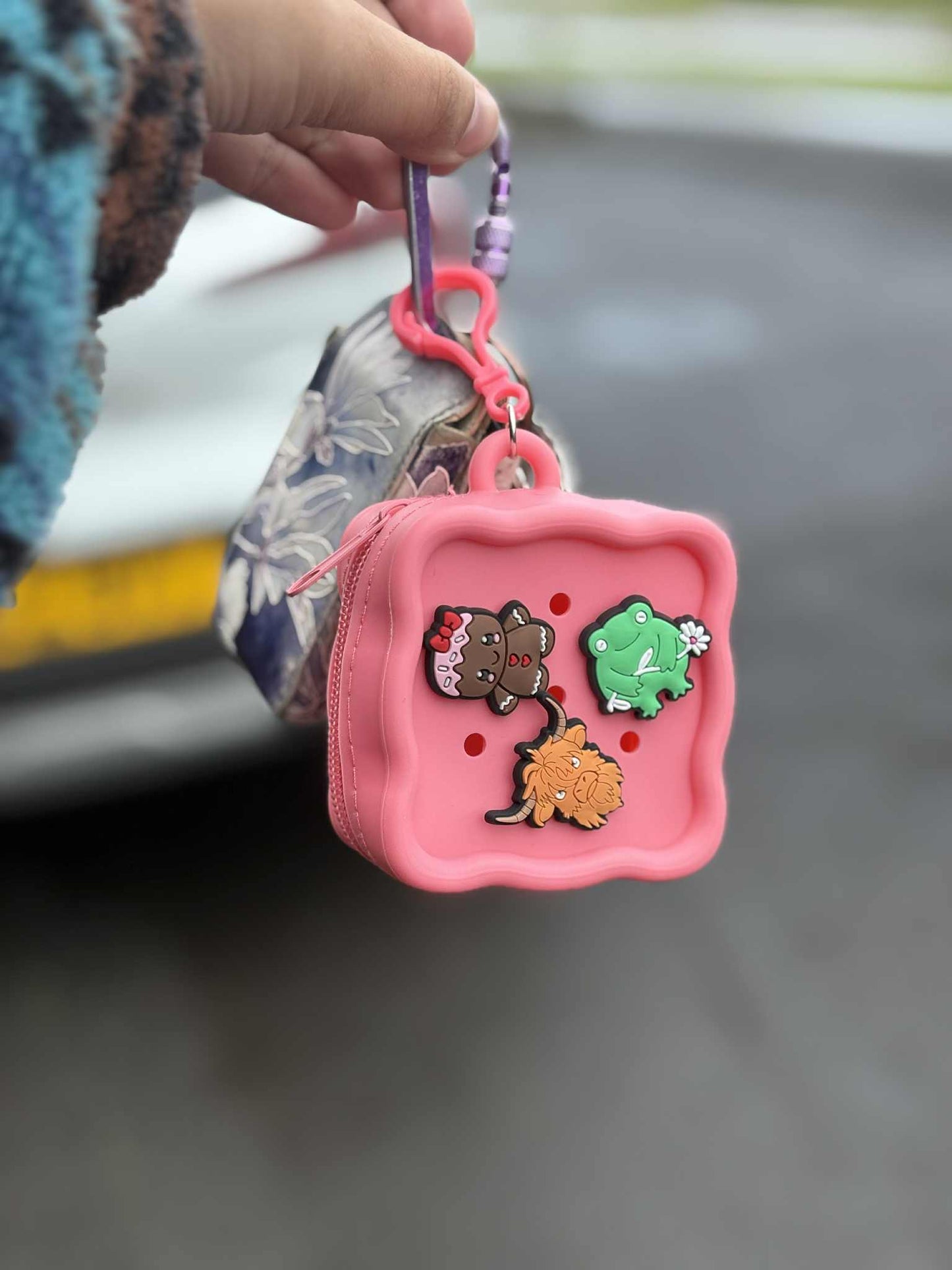 Silicone Charm-able Coin Bags (Square)