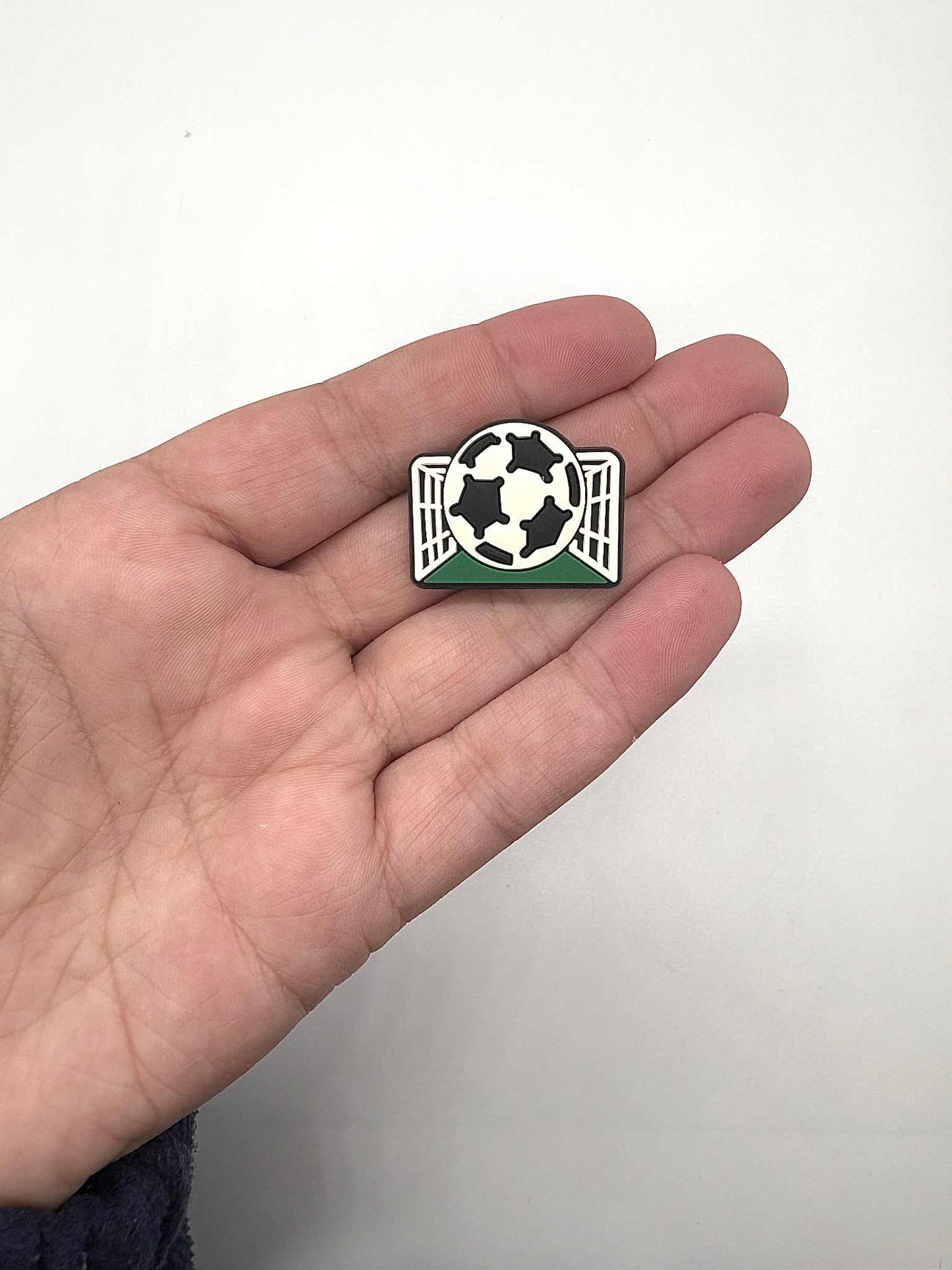 Football and Net Shoe Charm
