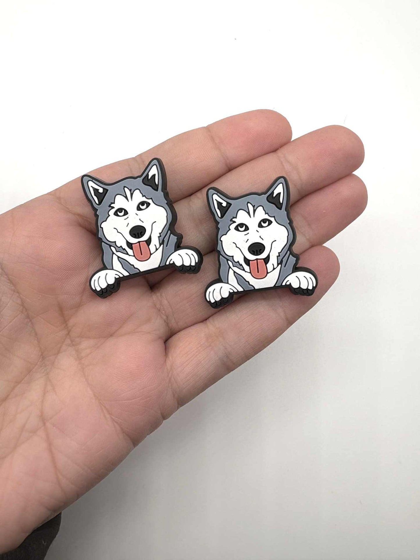 Husky Dog Shoe Charm