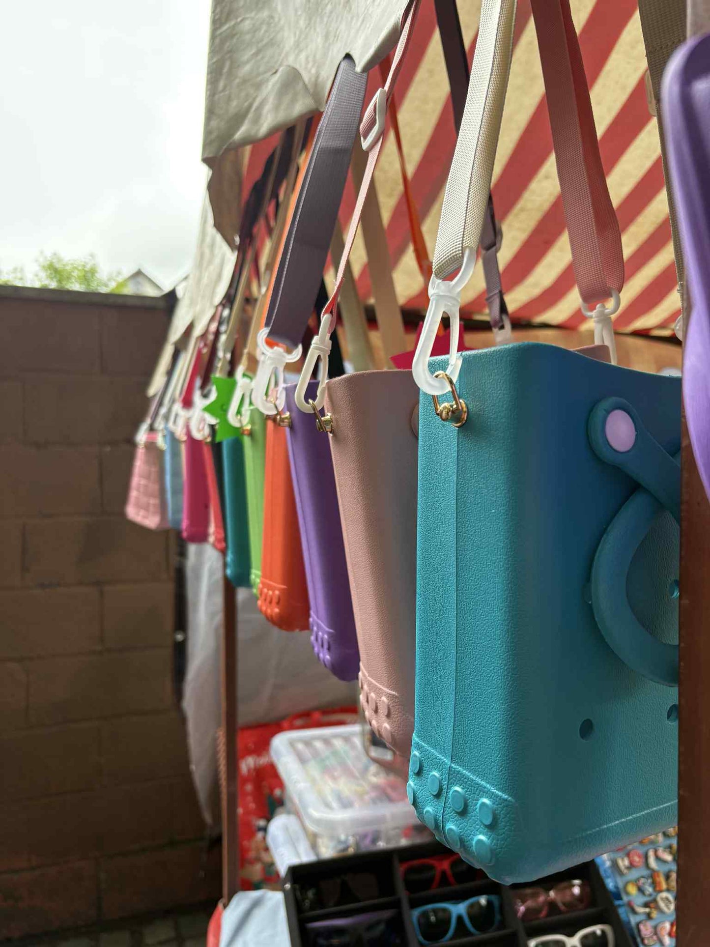 Smaller Bag with Shoulder Detachable Shoulder Strap ~ Croc This Way ~ Waterproof ~ Silicone Bags