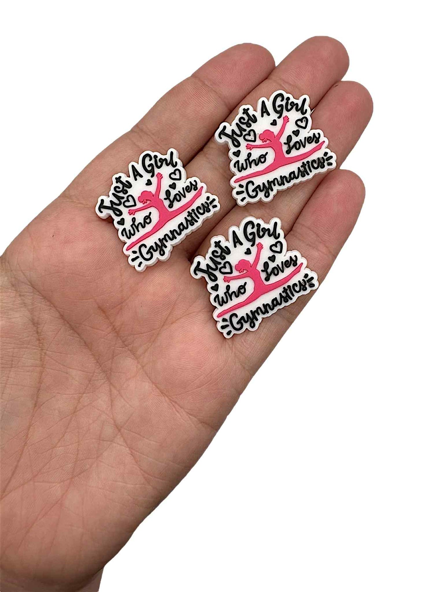 Girl Who Loves Gymnastics Shoe Charm