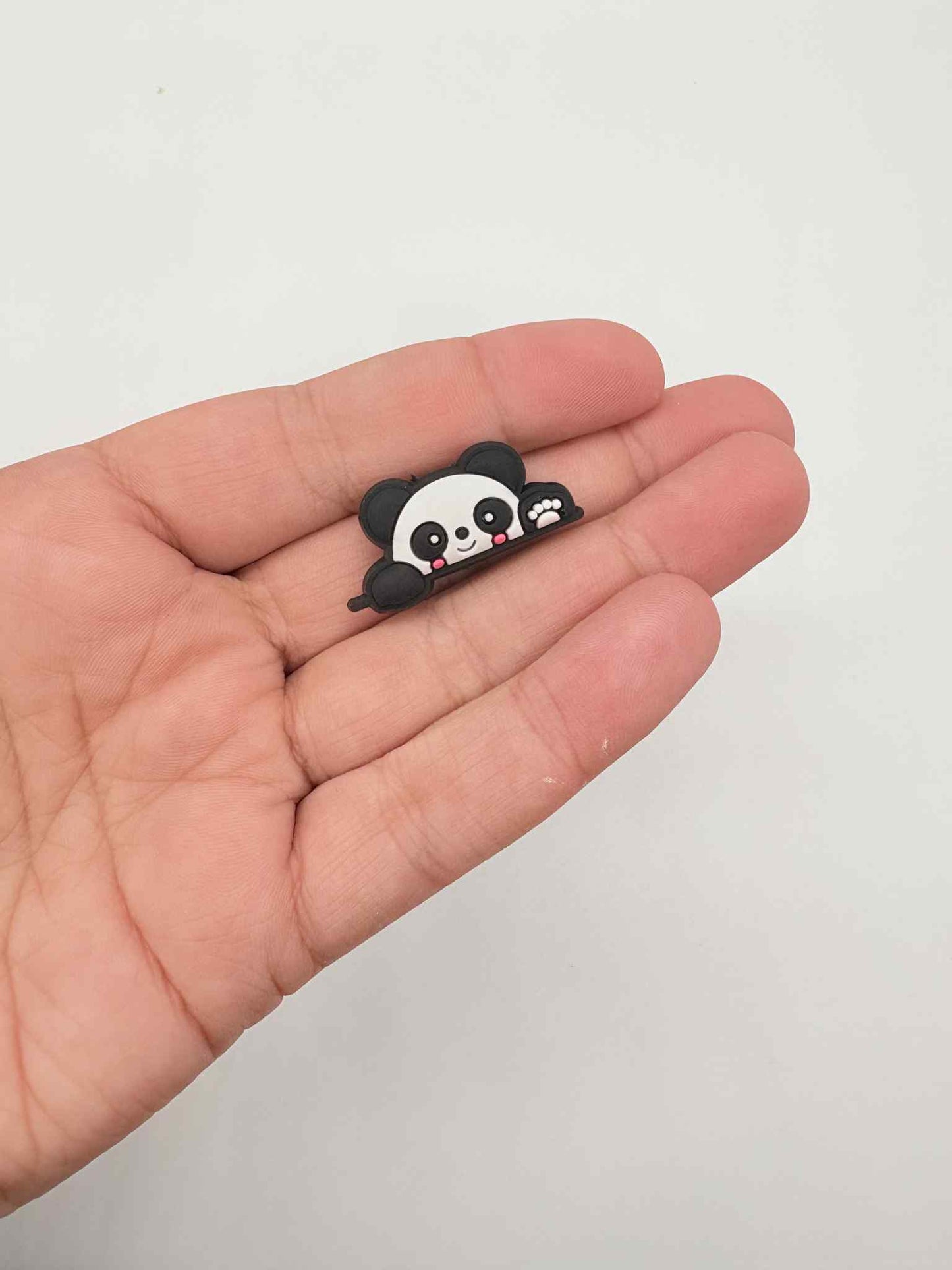Peek a Boo Panda Shoe Charm
