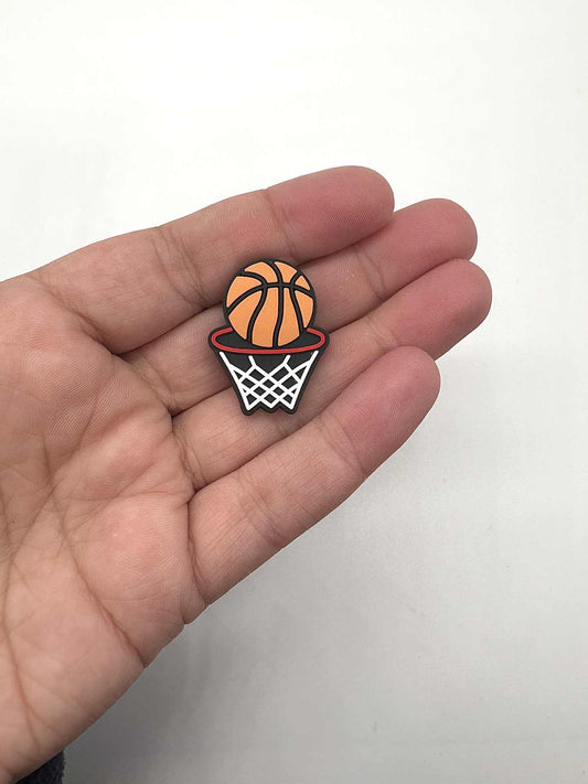 Basketball Hoop Shoe Charm