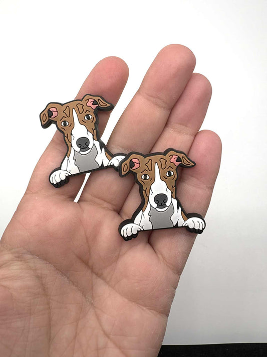 Whippet Dog Shoe Charm