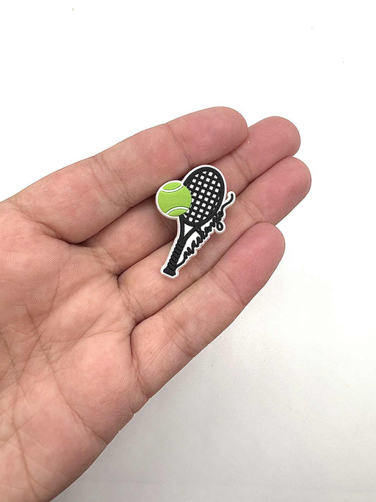 Tennis Racket Shoe Charm