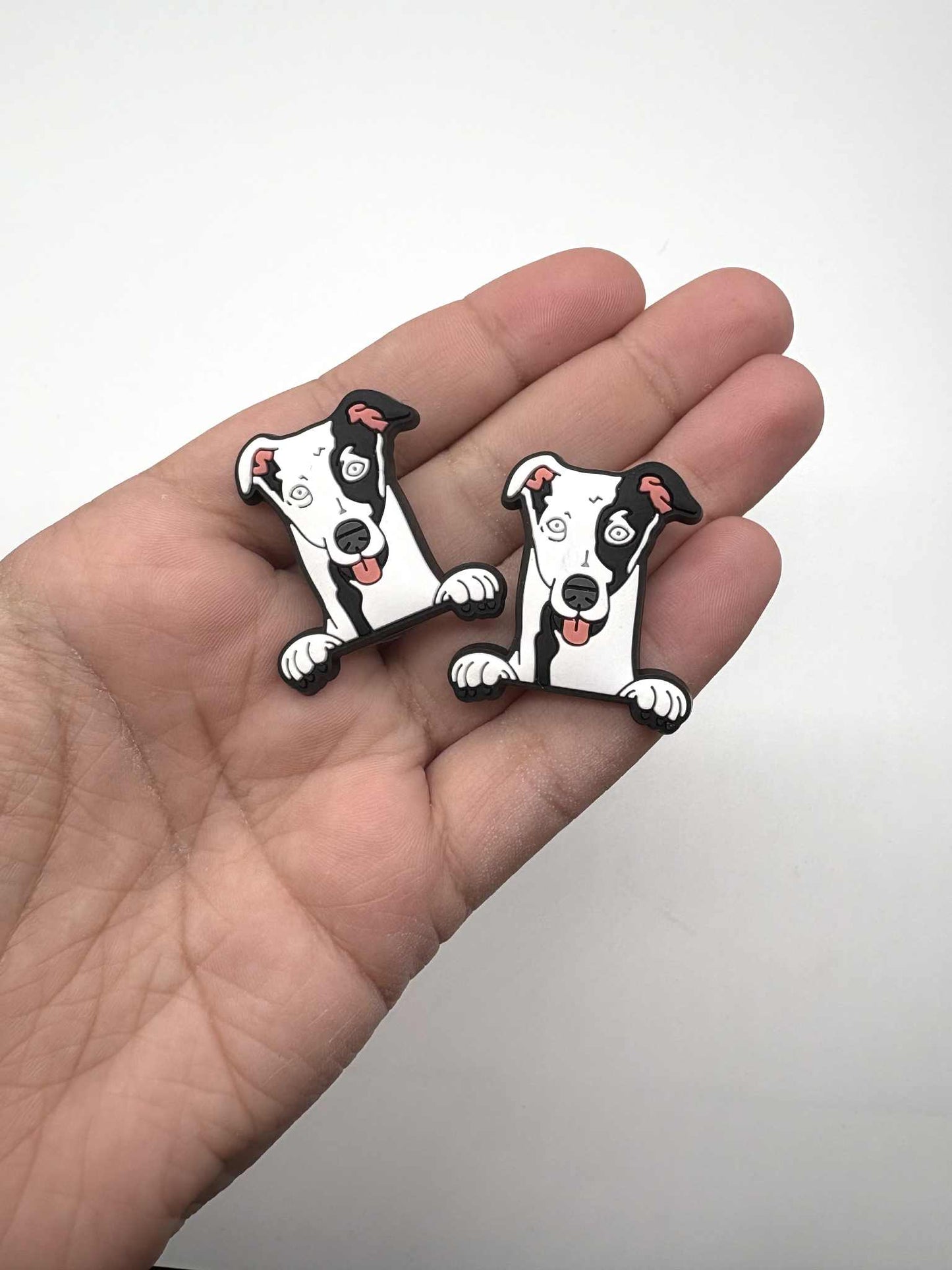 Greyhound Dog Shoe Charm
