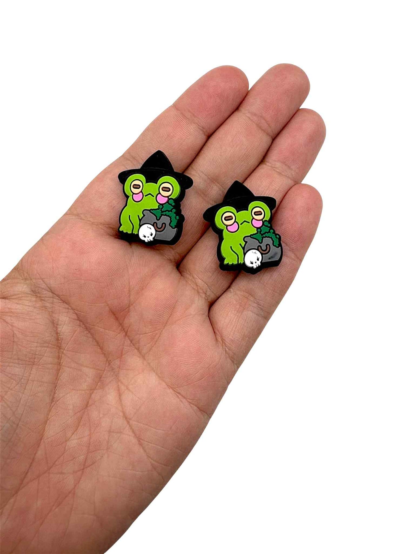 Witch Frog Shoe Charm