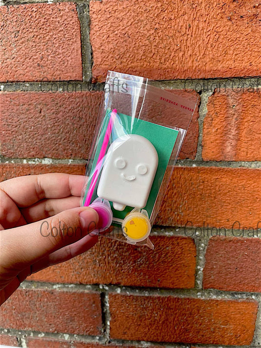 Popsicle w' Smile Party Bag with 2 paints each