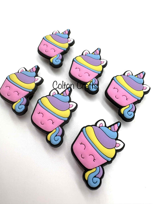 Unicorn Cupcake Shoe Charm