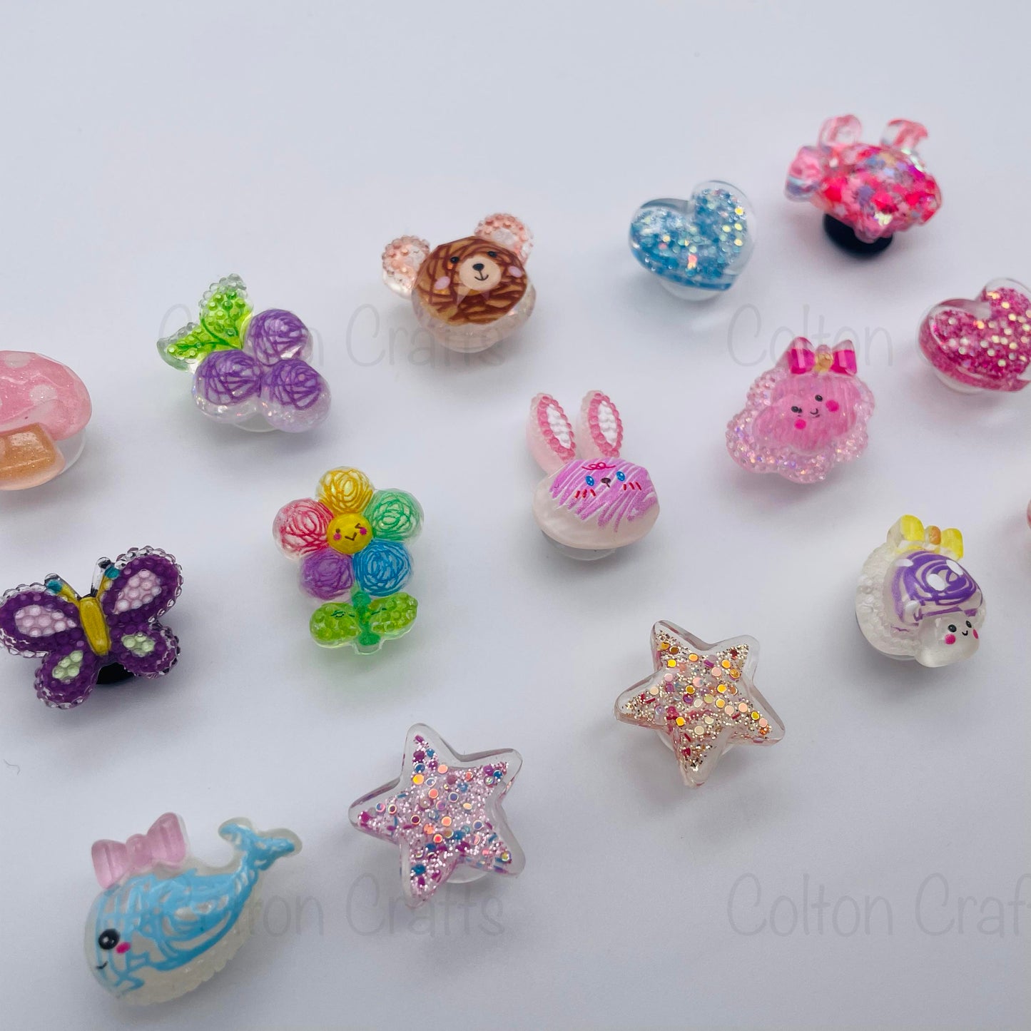 Croc This Way ~ Shoe, Bag, Pencil Case or Key ring Charms ~ Resin (3)