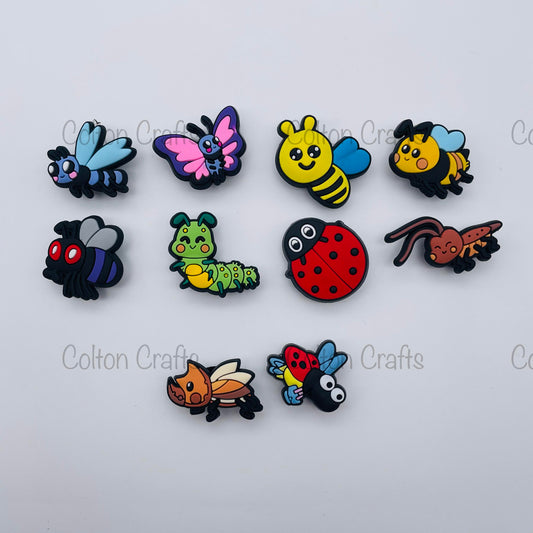 Croc This Way ~ Shoe, Bag, Pencil Case or Key ring Charms ~ Insects