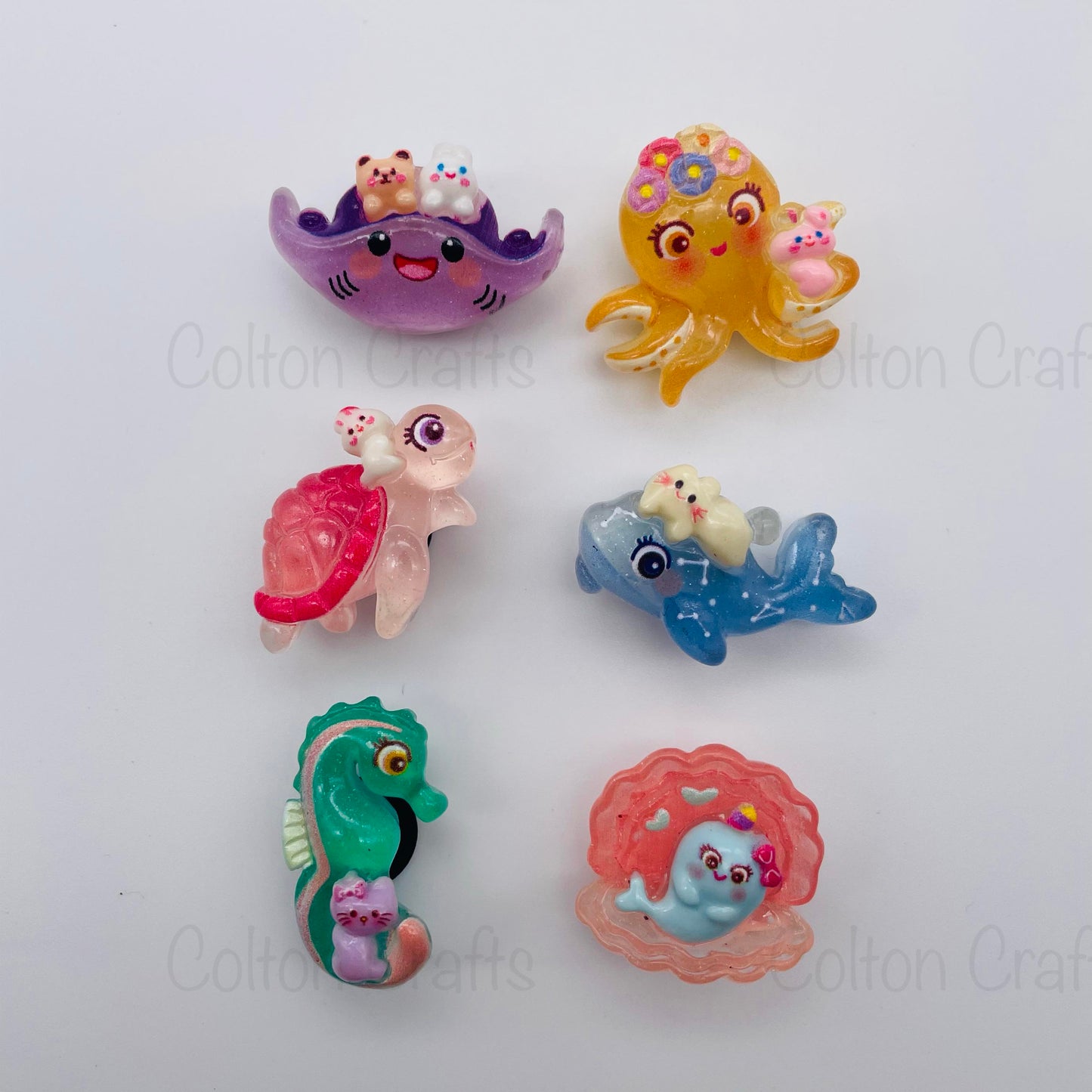 Croc This Way ~ Shoe, Bag, Pencil Case or Key ring Charms ~ Resin Under the Sea