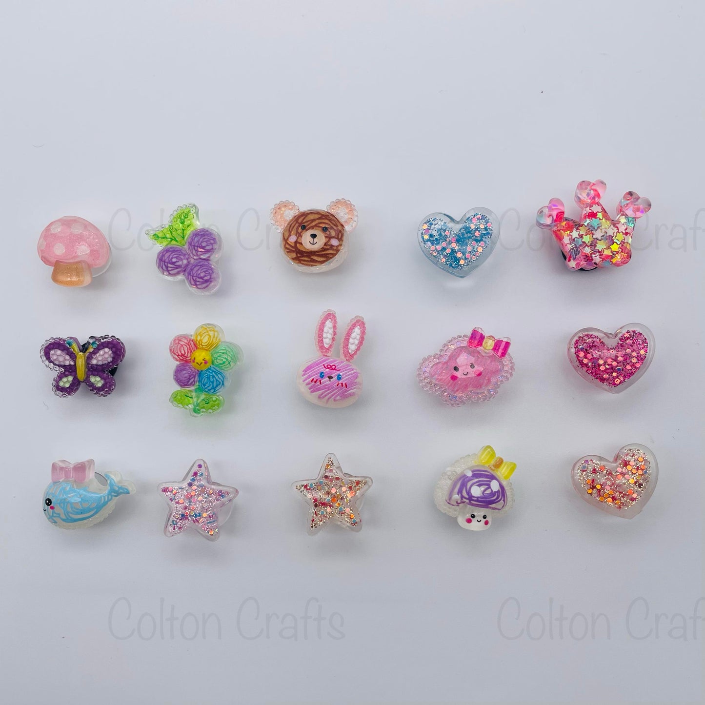 Croc This Way ~ Shoe, Bag, Pencil Case or Key ring Charms ~ Resin (3)