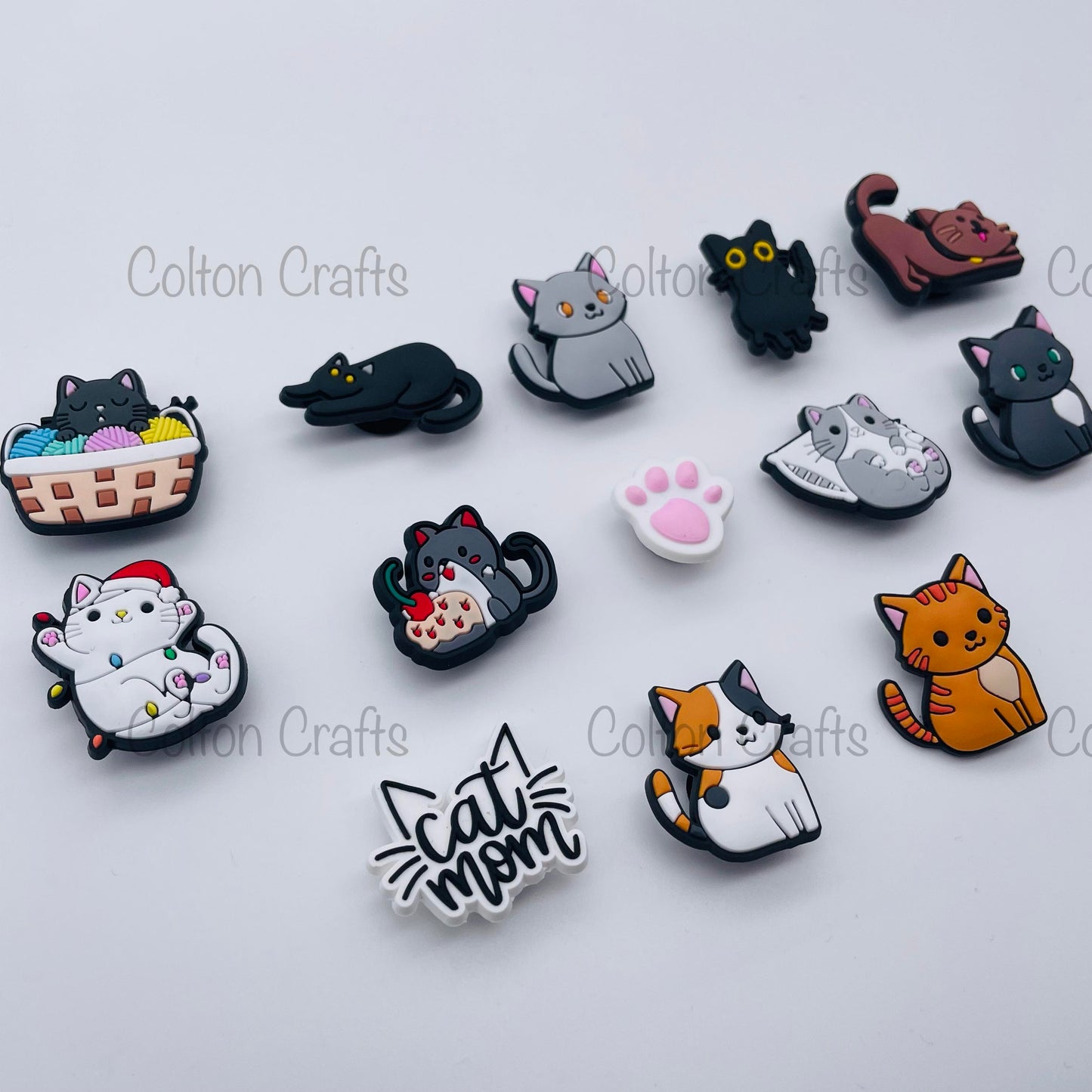 Croc This Way ~ Shoe, Bag, Pencil Case or Key ring Charms ~ Cats