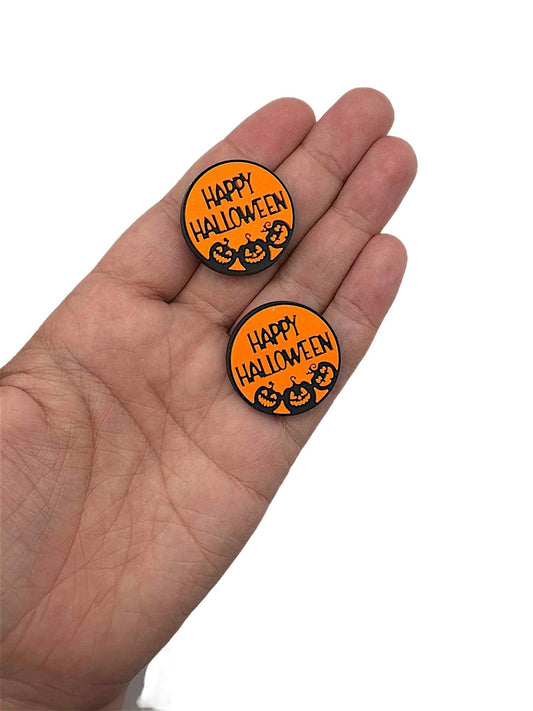 Halloween Orange Circle Shoe Charm